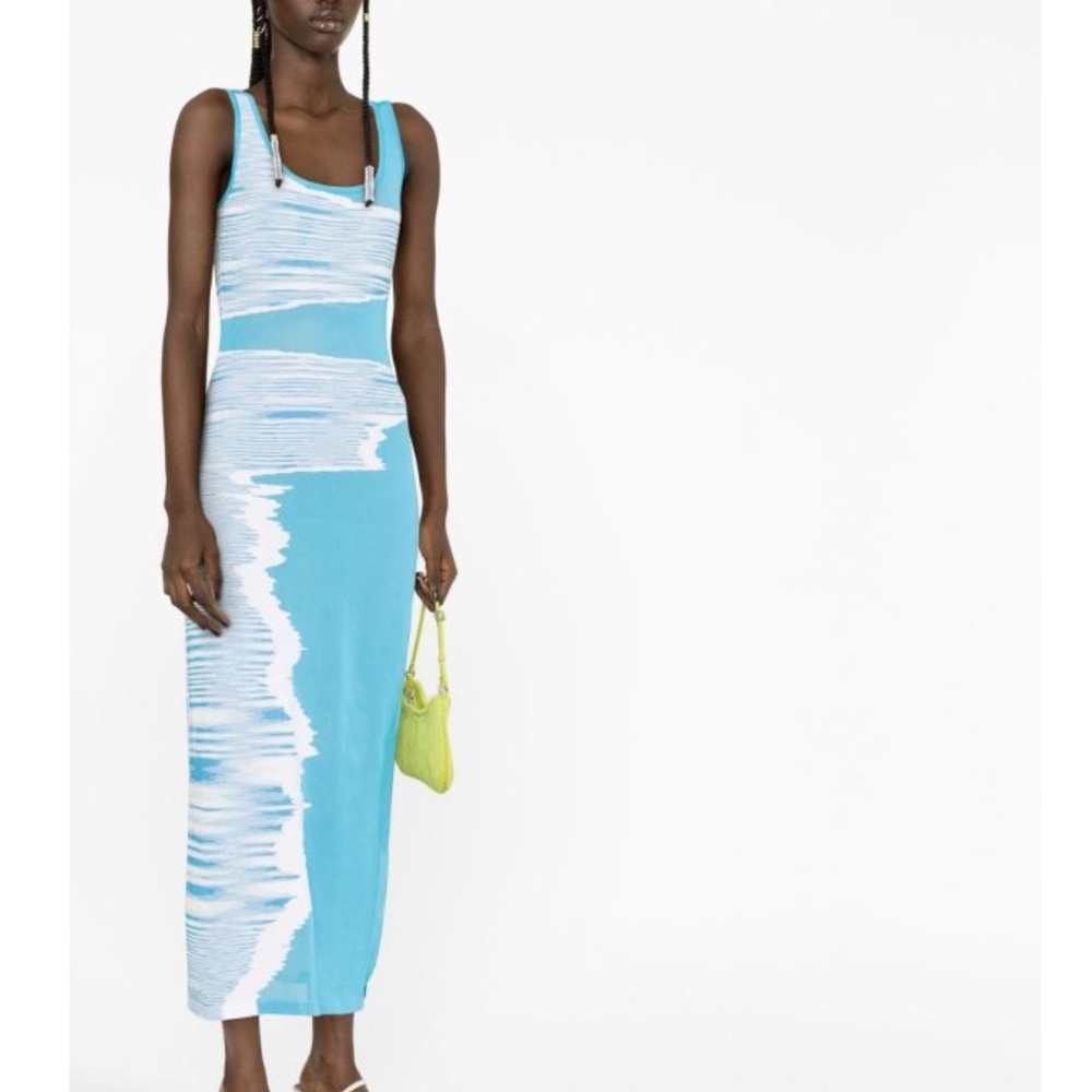 Missoni Space Dye Intarsia Wave Tank Dress